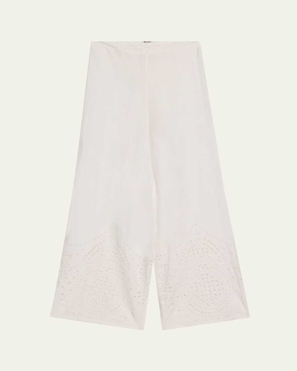 Belvoir Broderie Anglaise Lace Pants